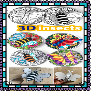 Preview of 3D insects ; Amazing kids activities