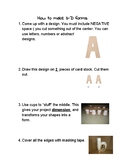 3D letter / form instruction sheet