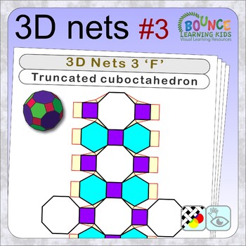 Preview of 3D shapes 3 (14 distance learning templates for folding archimedes solids)