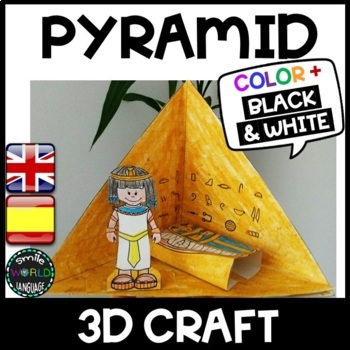 Preview of 3D pyramid Egyptian craft Egypt inside Pirámide manualidad Egipto pharaoh faraón