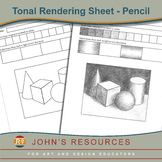 3D shapes for adding Tone - Lead Pencil