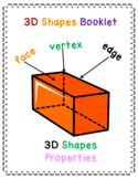 3D shapes properties, posters and worksheet pack