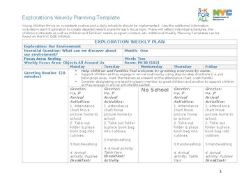 Preview of 3K Exploration Our Environment Unit 2 Seeing Week 2