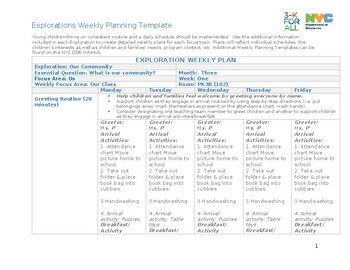 Preview of 3K Exploration Us Unit 1 Month 3 Our Class