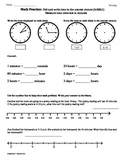 (3.MD.1) Elapsed Time part 1 -3rd Grade Common Core Math W
