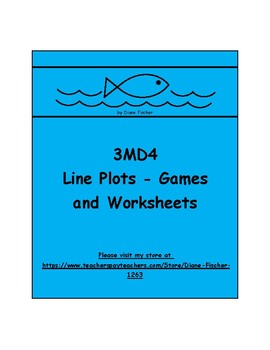 Preview of 3MD4 - Line Plots - Games and Worksheets