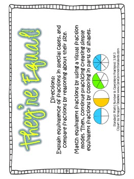 3.NF.3 Third Grade Common Core Worksheets, Activity, and Poster | TpT