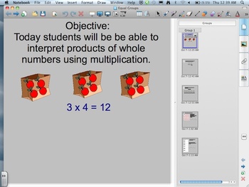 Preview of 3.OA.1 Interprets products as whole numbers