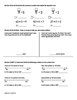 (3.OA.5) Apply Properties of Operations-3rd Grade Math Worksheet 1st 9 ...