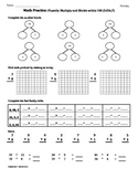 (3.OA.7) 3rd Grade Math Worksheets-Multiplication Number Bonds
