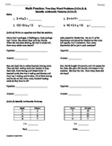 (3.OA.8 & 3.OA.9)3rd Grade Common Core Math Worksheets - SAMPLE