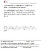3.OA.D.8 Two Step Word Problems Third Grade Common Core Ma