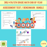 3RD/4TH/5TH MATH DIAGNOSTIC/PLACEMENT/BEGINNING/END-OF YEA