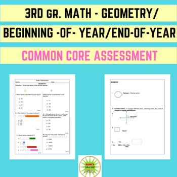 Preview of 3RD GR. GEOMETRY - END-OF-YEAR/BEGINNING OF YEAR ASSESSMENT