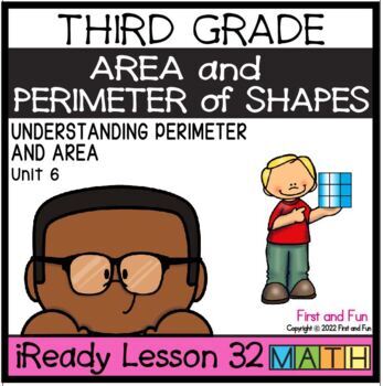 Preview of 3RD GRADE AREA AND PERIMETER OF SHAPES iREADY MATH UNIT 6 LESSON 32