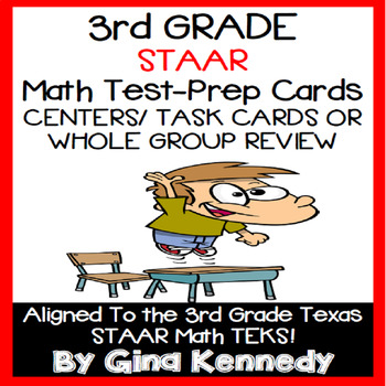 Preview of 3rd Grade STAAR Math Review Activities, All TEKS!