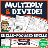 3RD GRADE MULTIPLICATION & DIVISION REVIEW: 8 Skills-Boosting Math Worksheets