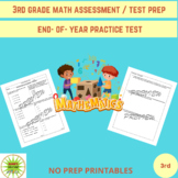 3RD GR.MATH DIAGNOSTIC/BEGINNING/END-OF-YEAR ASSESSMENT/TE