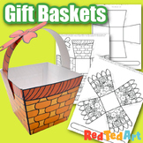 3d Basket Craft Coloring Pages - for Mother's Day Gifts, S