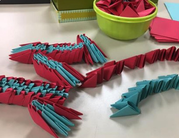 Preview of 3d Modular Origami STEAM lesson