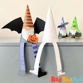 3d Paper Gnome Cone for Halloween - Simple STEAM Craft-ivi