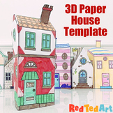 3d Printable Paper House Template - STEAM Craft Projects -