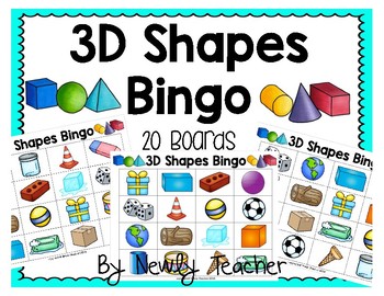 Preview of 3d Shapes Bingo