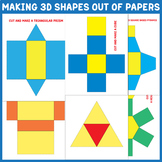 Making 3d Shapes made Out Of Papers : Cut Out and fold 3d 