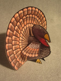 Thanksgiving Turkey. Fun Two Sided 3D Craft Art