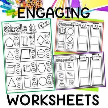 comparing 2d and 3d shapes by Murphys lesson design studio | TPT