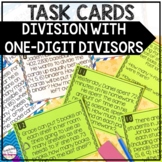 Division with One-Digit Divisors Task Cards