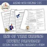 3rd/4th/5th Grade End of Year Reading Review Passages