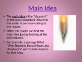 3rd 4th 5th Grade MAIN IDEAS & DETAILS 45-Slide PowerPoint