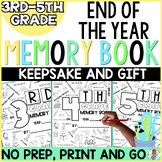 End of The Year Memory Book 3rd 4th 5th Grade Last Week of