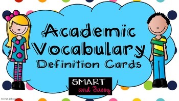 Preview of 3rd, 4th, 5th Grade Reading Academic Vocabulary TEKS and STAAR Aligned