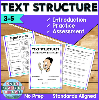 Preview of Text Structure Introduction, Practice, and Assessment 3rd-5th grade