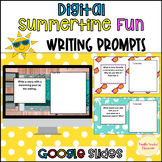 3rd 4th 5th grade Writing Prompts Summertime Google Slides