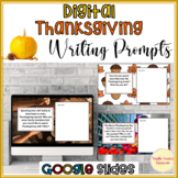 3rd 4th 5th grade writing prompts Google Slides Thanksgivi