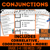 Conjunctions Worksheets | Coordinating Subordinating Corre