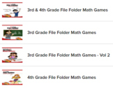 3rd & 4th Grade (File Folder Math Games) - BUNDLE
