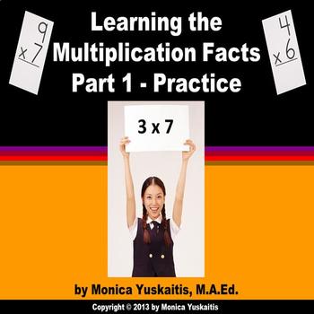 Preview of 3rd/4th Grade Multiplication Facts 1 - Practice Powerpoint