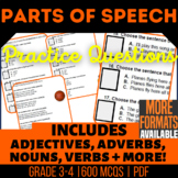 Parts of Speech Worksheets | Nouns Verbs Adjectives Pronou
