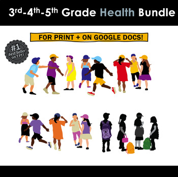 Preview of 3rd, 4th, and 5th Grade Health Bundle: Full Year Programs for Print and Online