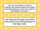 3rd, 4th and 5th Grade I Can Statements Bundle (NC Music) 