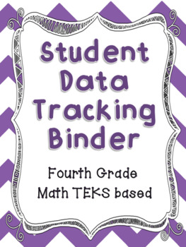 Preview of 3rd, 4th, and 5th Grade Math Student Data Tracking Binder for TEKS BUNDLE