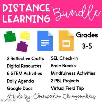 Preview of 3rd-5th Bundle: STEM Activities, Daily Agenda, Google Docs for Distance Learning