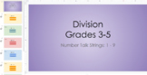 3rd-5th Grade DIVISION Number Talks Google Slides Organize