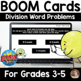3rd-5th Grade Division and Word Problem BOOM Cards: Pack of 25