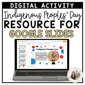 Preview of 3rd-5th Grade Indigenous Peoples Day Digital Resource for Google Slides™