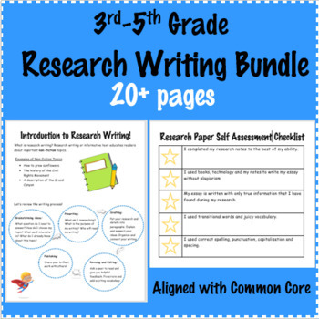 Preview of 3rd-5th Grade Research Writing Unit